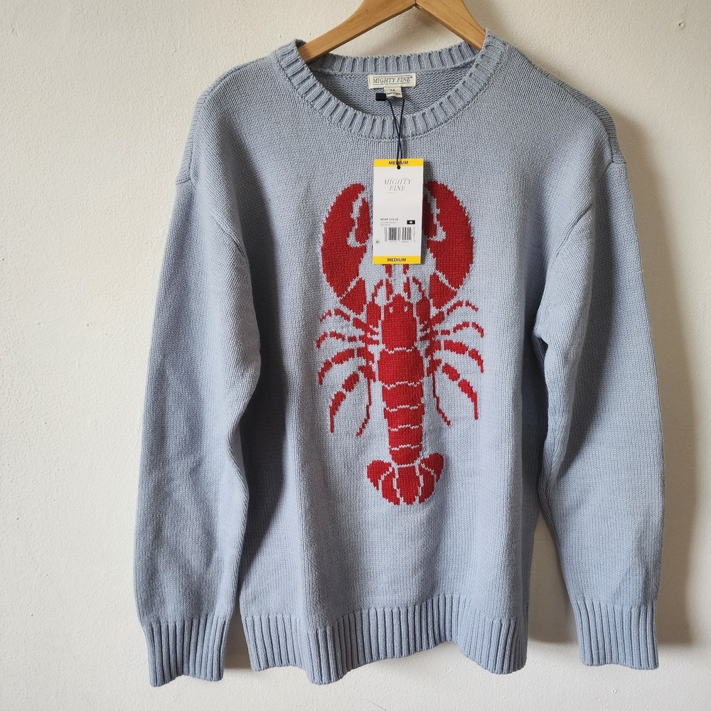 NWT Womens Mighty Fine Lobster Sweater Medium